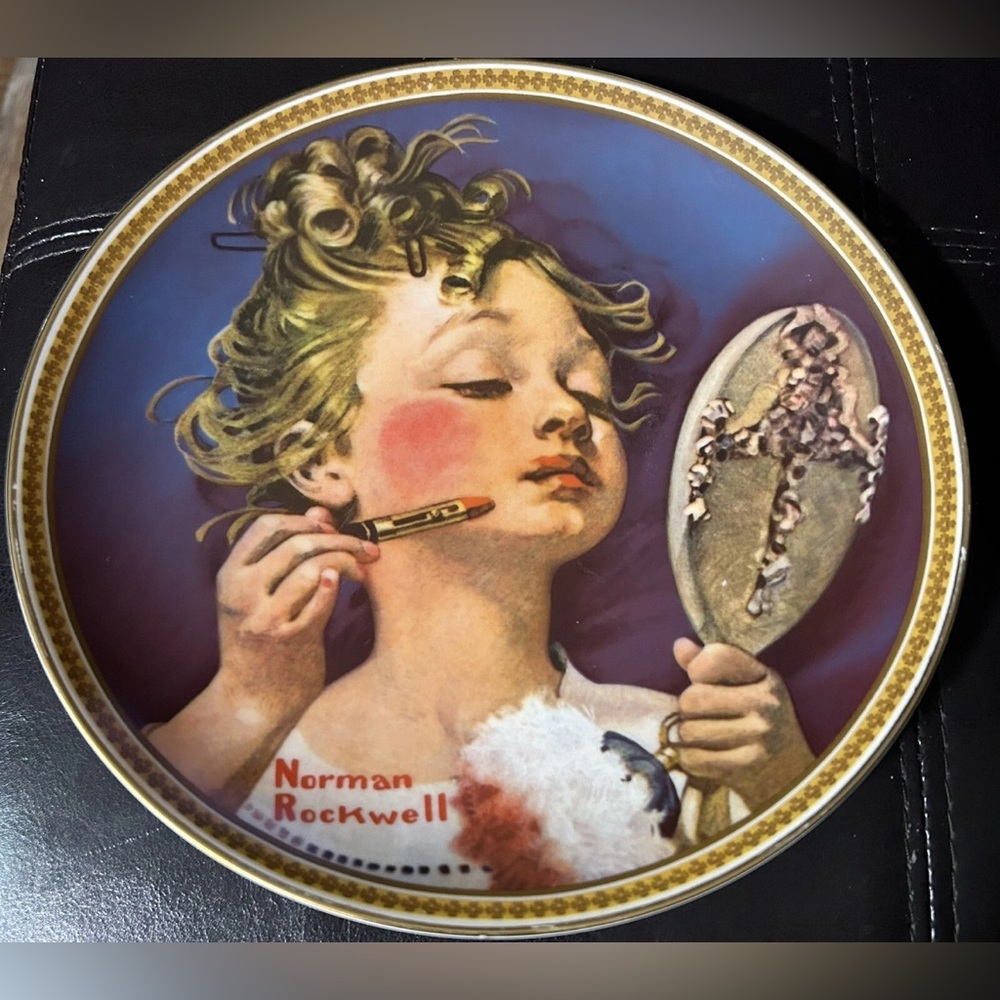 Norman Rockwell “Rediscovered Women” plate Collection.4th issue 1982